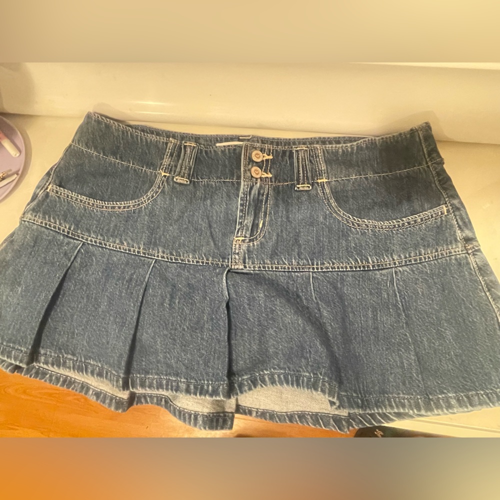 Hollister Light Blue Women's Denim Skirt